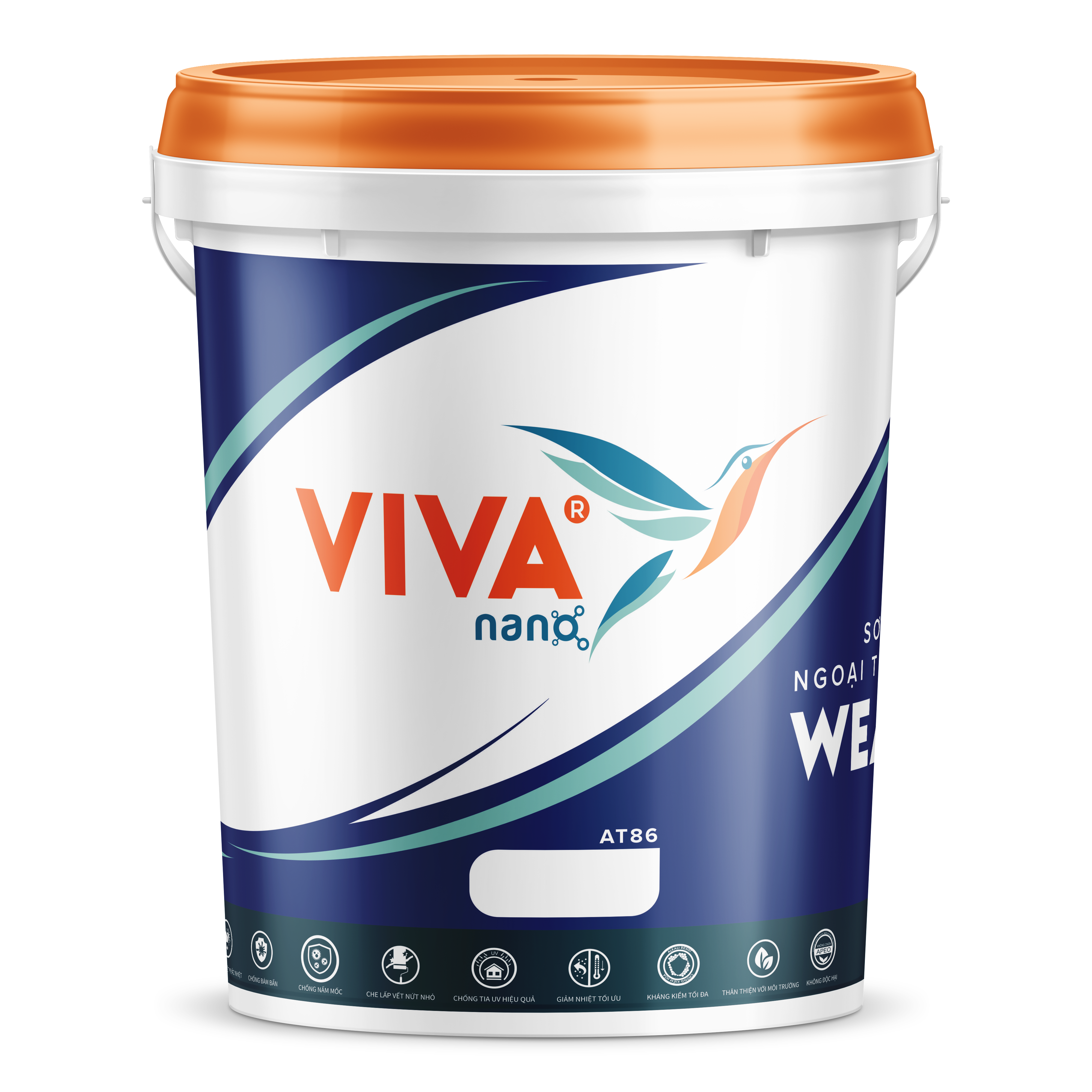 Sơn siêu bóng ngoại thất cao cấp WEATHER TOP - AT86