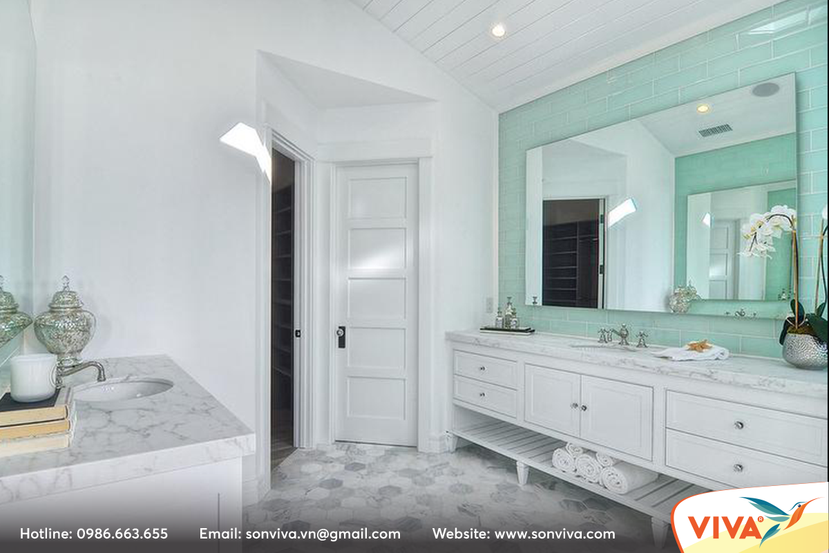 CHỌN MÀU SƠN PHÒNG TẮM VỪA SANG VỪA SÁNG BÓNG