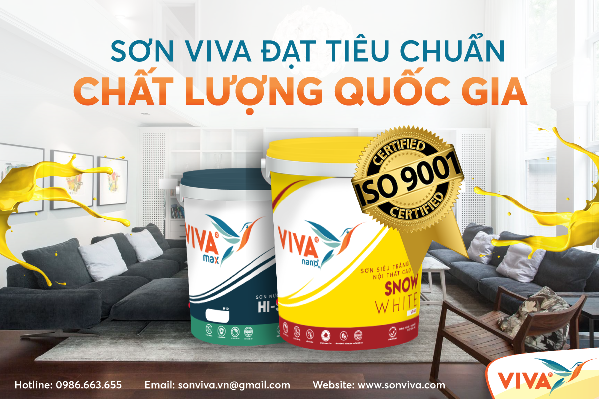 SƠN VIVA ĐẠT TIÊU CHUẨN CHẤT LƯỢNG QUỐC GIA